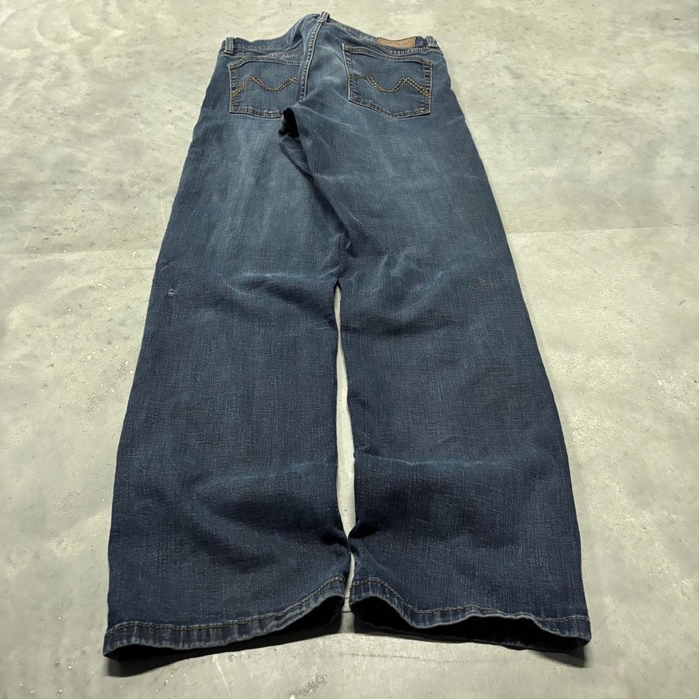 Vintage Y2K/2000s Grunge Dark Wash Streetwear Denim Jeans! 33x33 - Picture 4 of 8